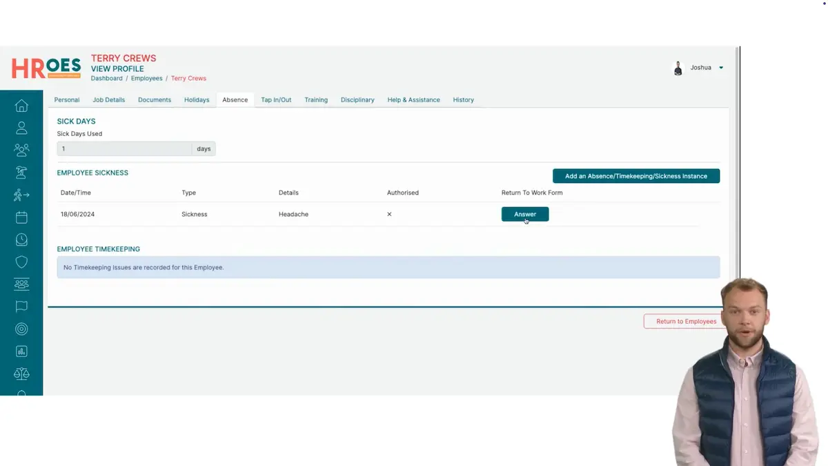 Simplify Employee Returns with HRoes HR Software